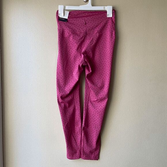 Nike Pink with Polka Dots High Rise 7/8 Length Tight Size Medium - Picture 2 of 2